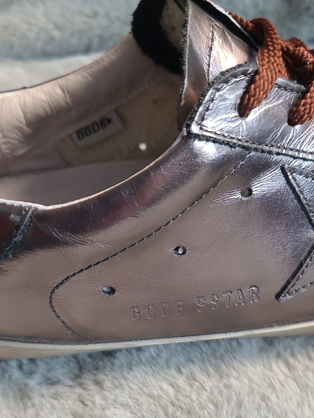 Golden Goose Superstar Metallic Bronze Leather Mens U.S. 10 / 43 - Picture 7 of 10